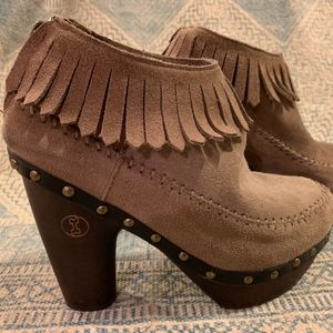 Flog suede ash (taupe) bootie